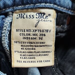 Miss Me Denim Jeans with Black Accents